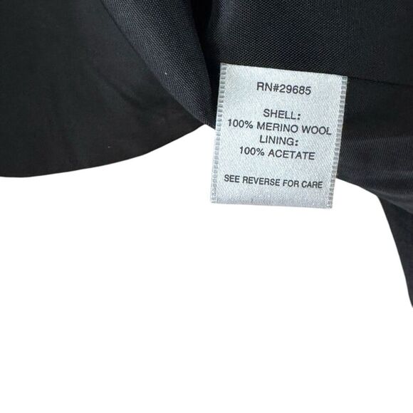 Pendleton Medium Merino Wool Button Jacket Black Wool Classic Lined Womens - Picture 4 of 10